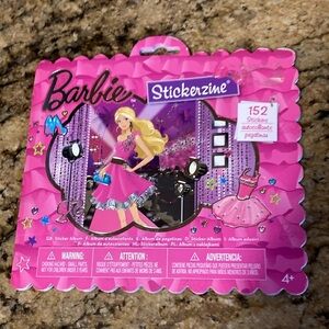 Barbie stickerzine book without stickers used